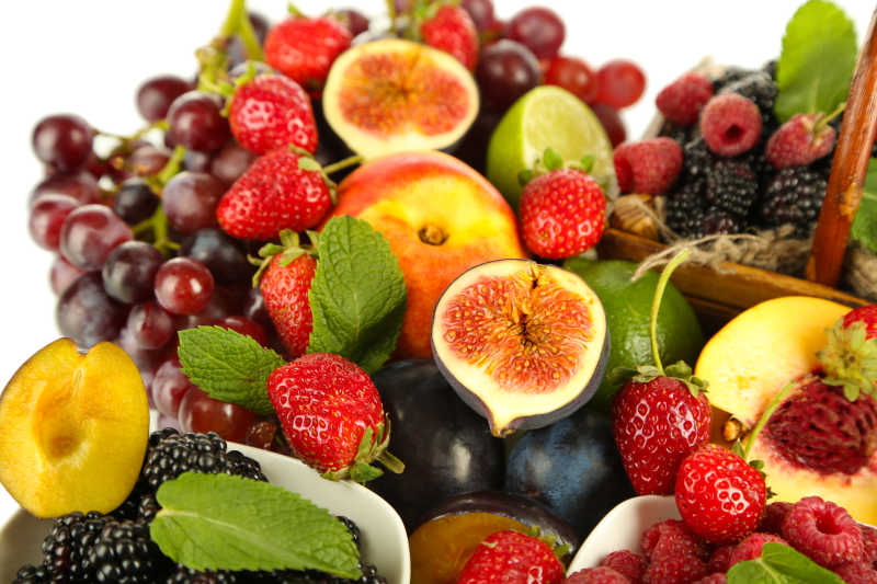 串成串的新鲜水果图片素材-新鲜水果创意图片素材-jpg图片格式-macw站素材